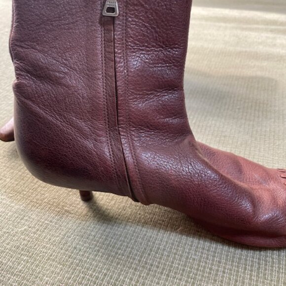 Prada brown leather ankle boot 38EUR - Picture 5 of 14